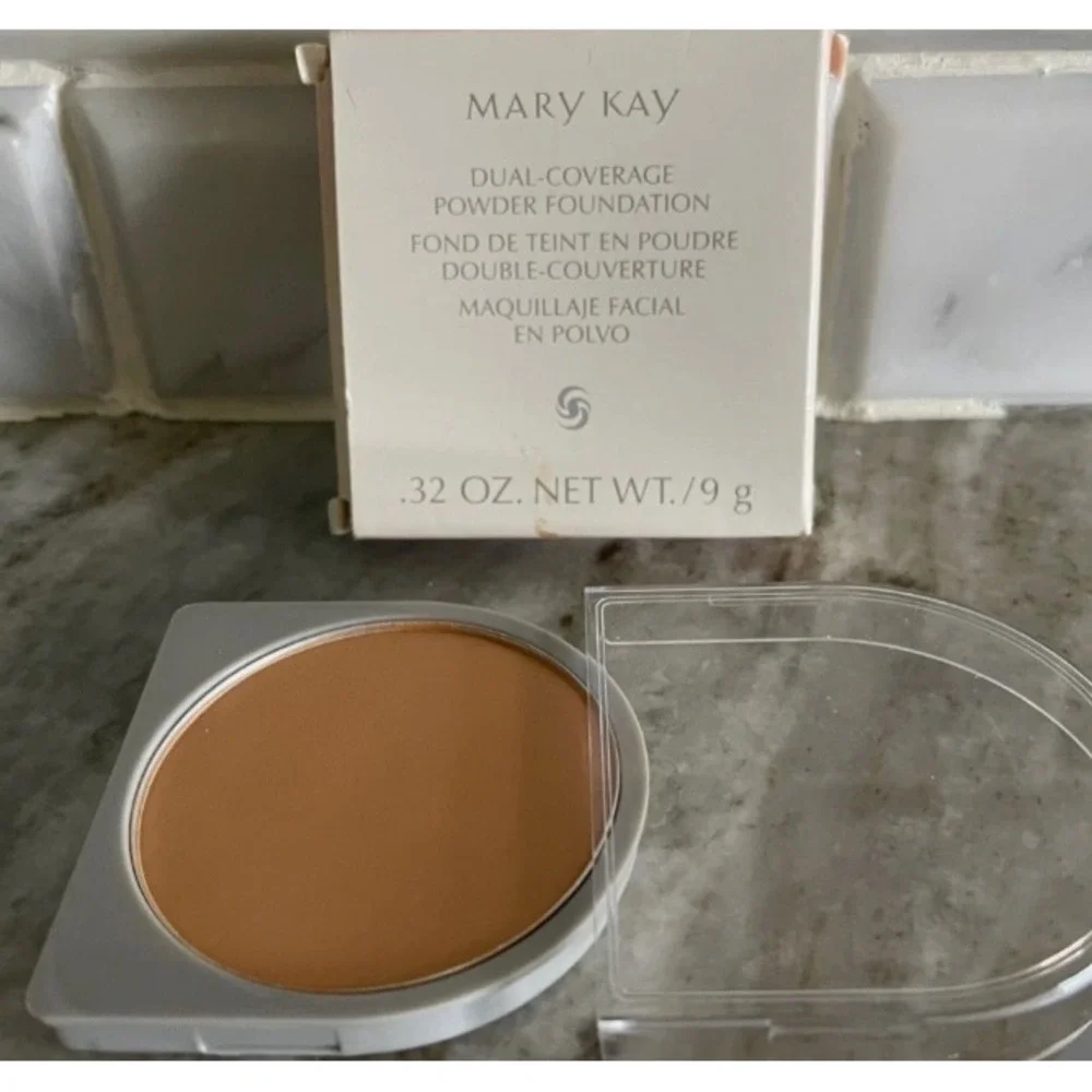 New Mary Kay Dual Coverage Powder Foundation Pressed Bronze 507 - NIB